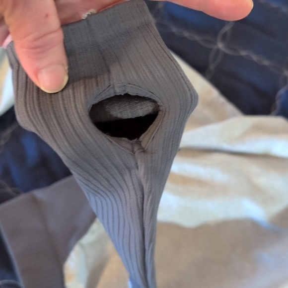 Gray Lightweight Pullover with Subtle Ribbing - Picture 17 of 17